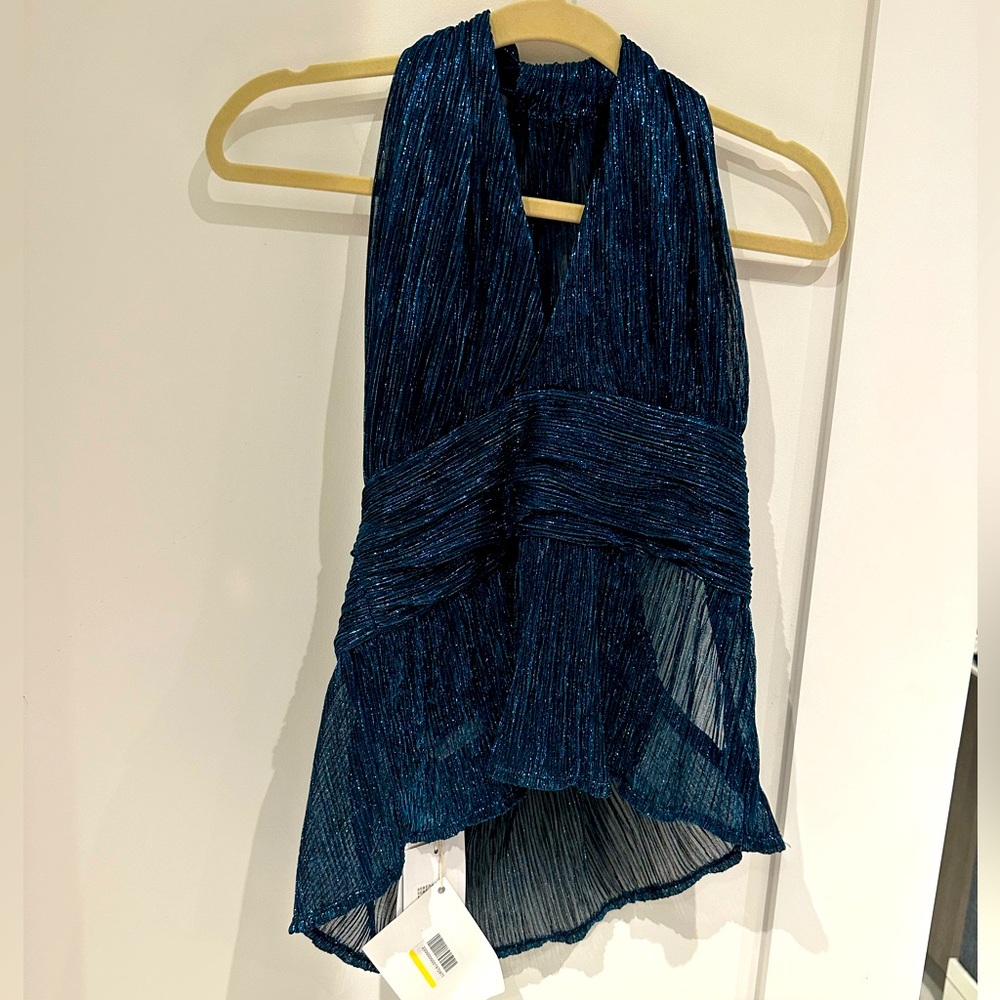 Antik Batik blue sparkle top L/42 BNWT